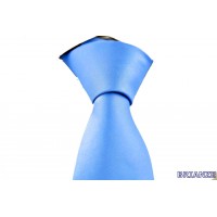 Brianze Açık Mavi Dupont Saten Mendilli Kravat