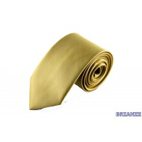 Brianze Altın Sarısı Dupont Saten Mendilli Kravat MDK-6